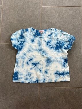 Girls' Tie-Dye Eyelet Top